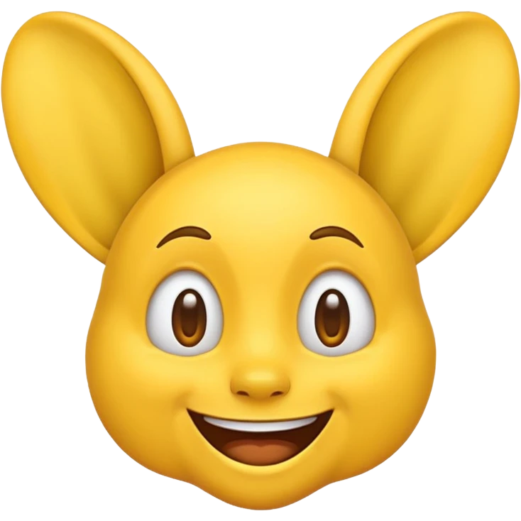 Emoji with huge ears emoji