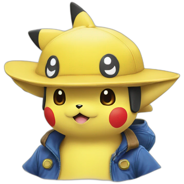 pikachu casquette mario emoji