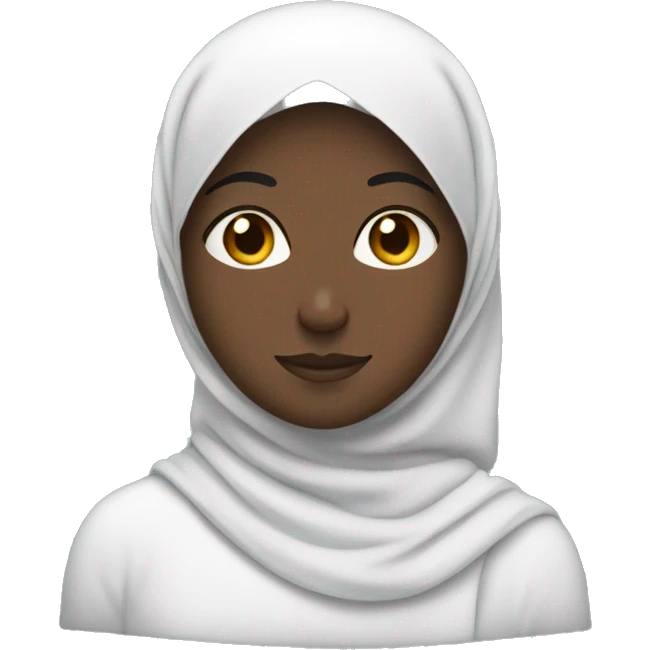 giving advice to someone black hijabi emoji