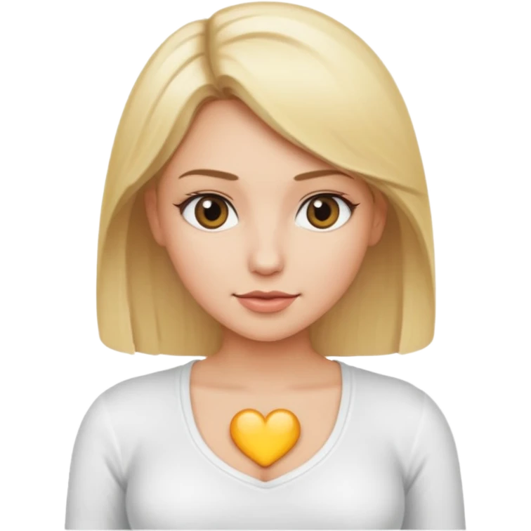 Blonde Woman  breast emoji