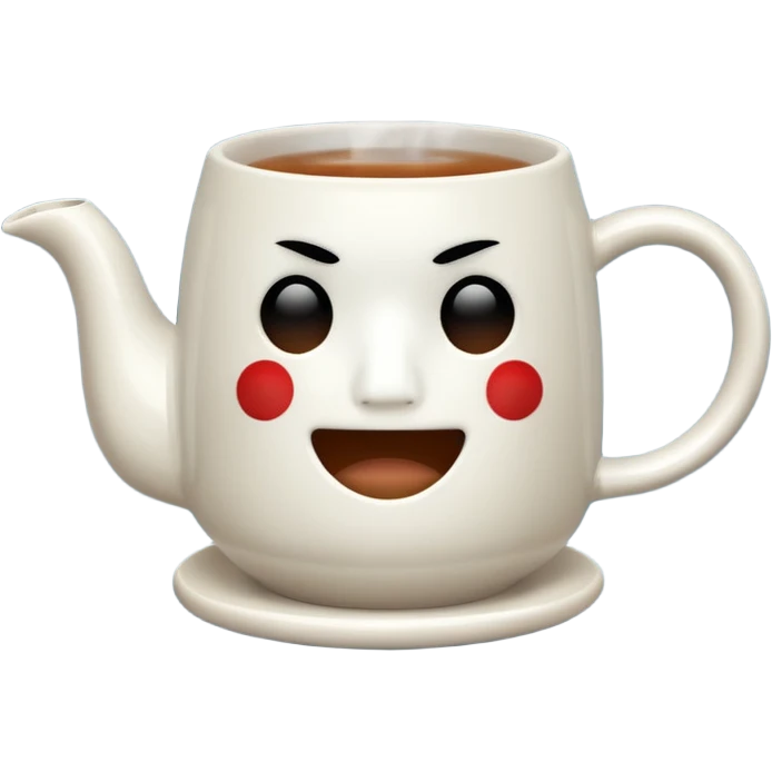 hot tea in a mug no face emoji
