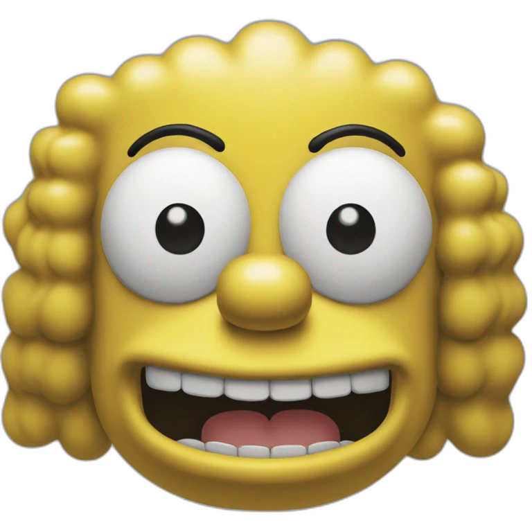 Simpson happy emoji