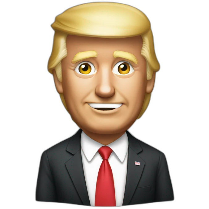 Trump embrasse obama emoji