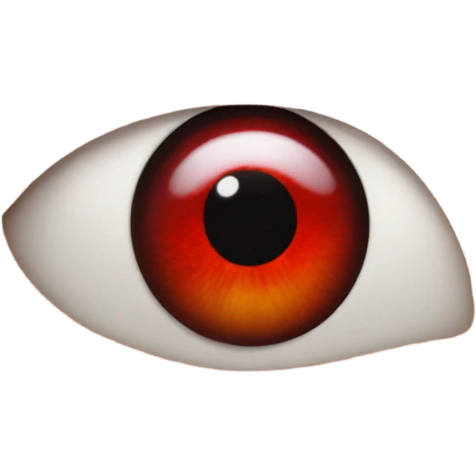 Red eyes emoji