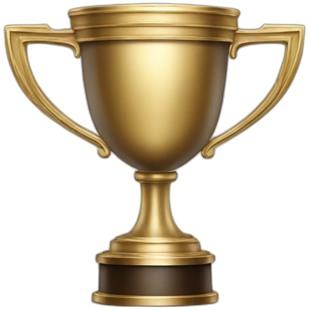 royal empty Christian trophy for the winner with a cross on royal background emoji