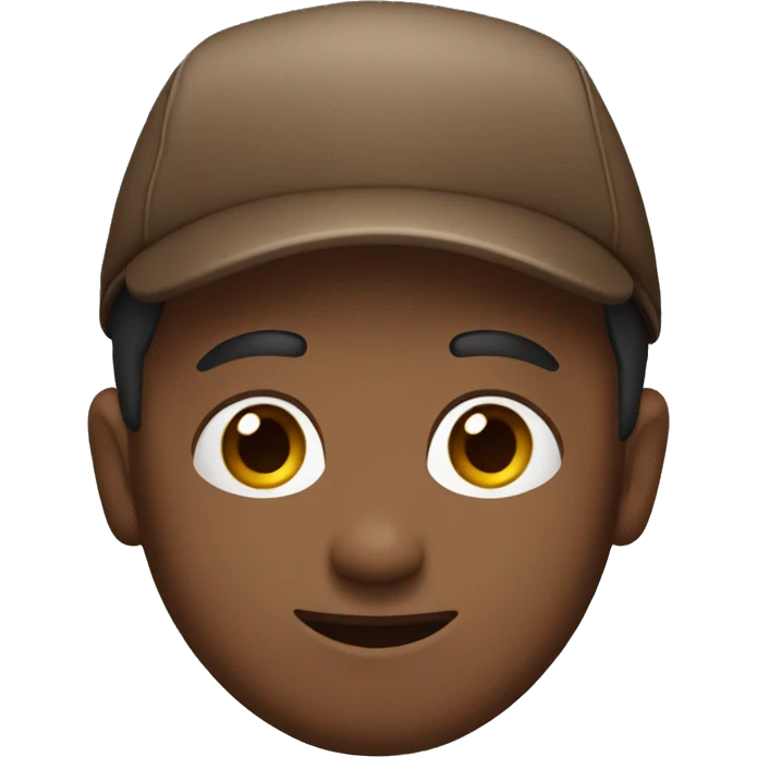 Men with brown cap emoji