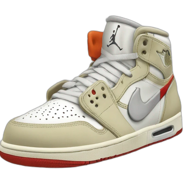 Off white Jordan  emoji