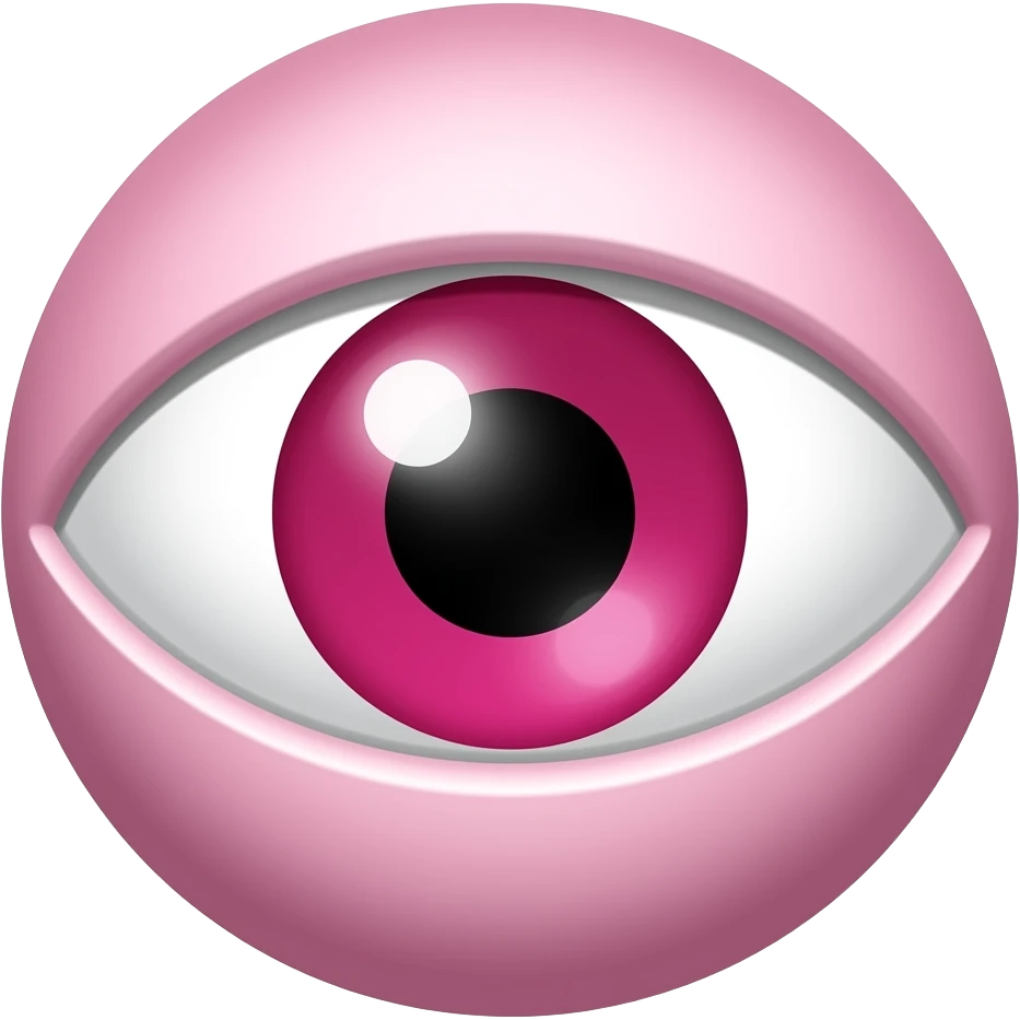 pink evil eye emoji just like the default emoji
