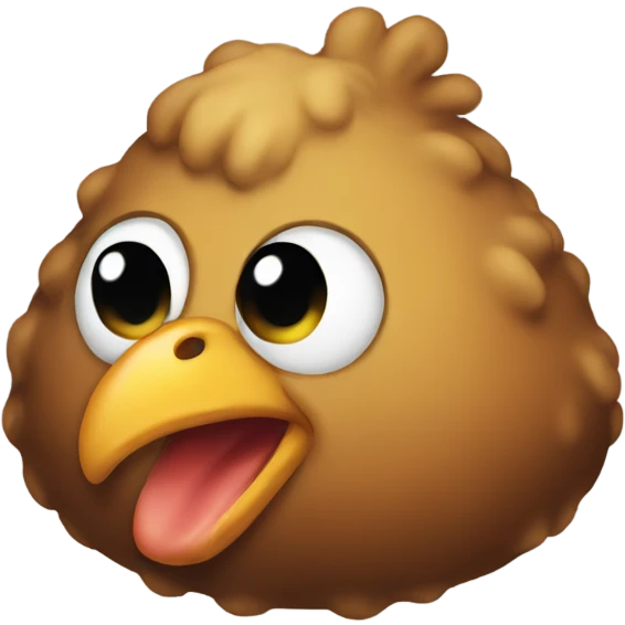 Chicken poop emoji