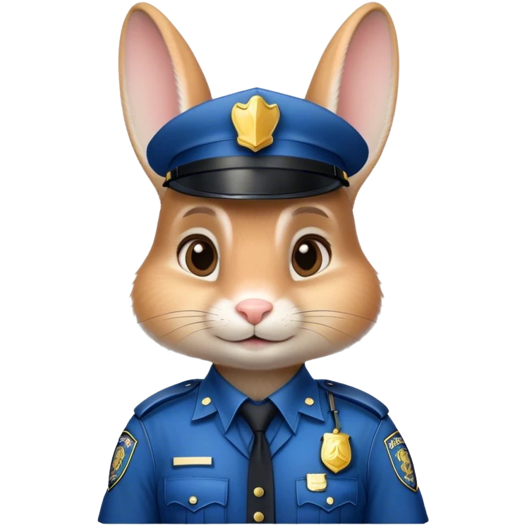zootopia cop rabbit emoji