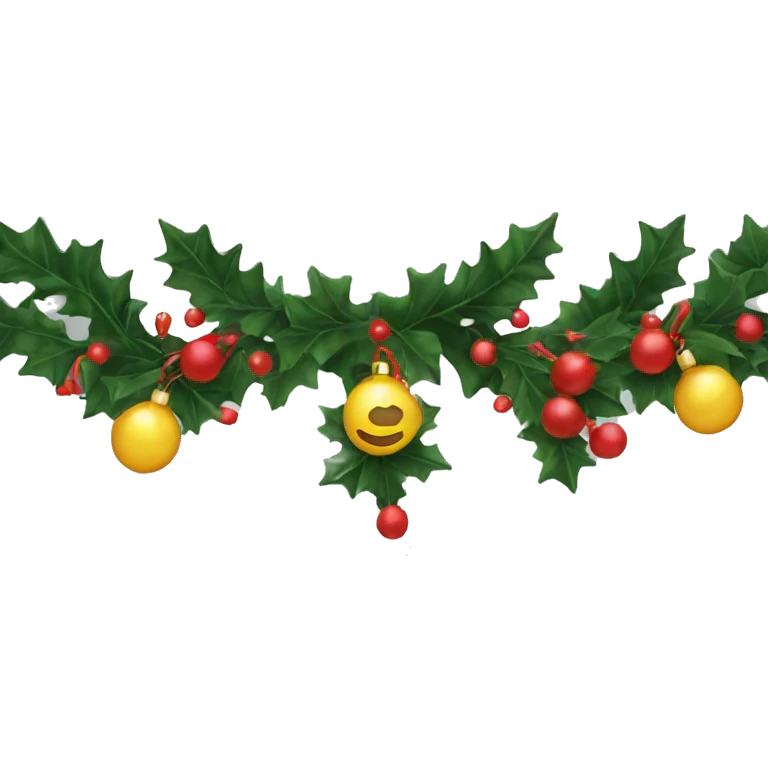 christmas garland emoji