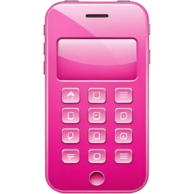 pink mobile phone icon emoji