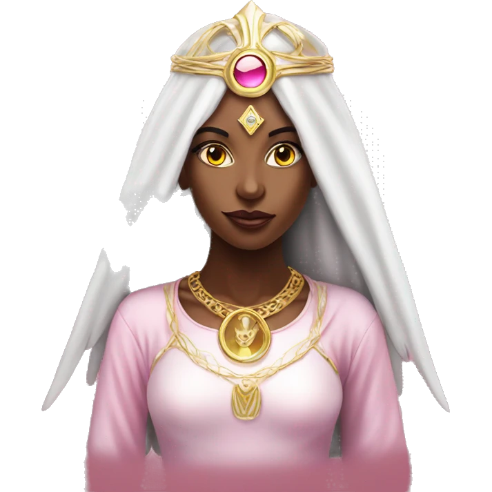 angelic diva priestess pink third eye emoji