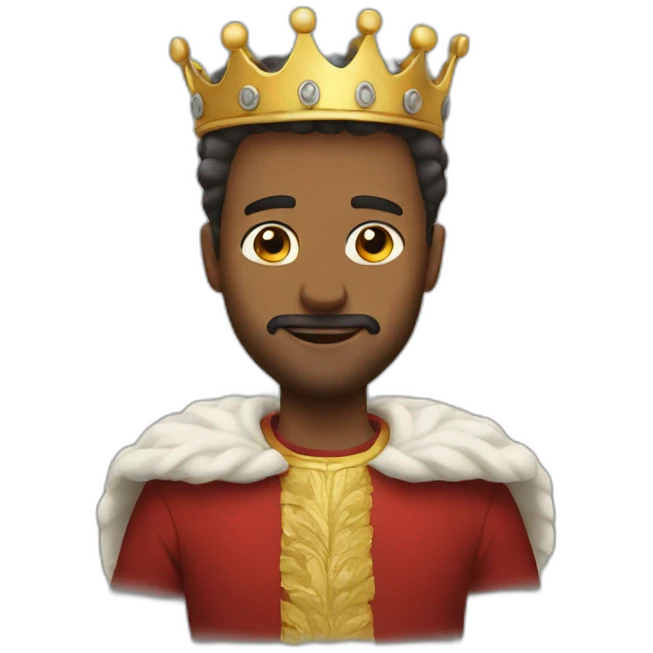Man feels like king emoji
