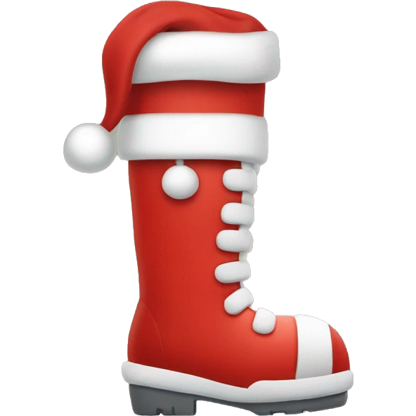 Minimalistic Santa boot  emoji