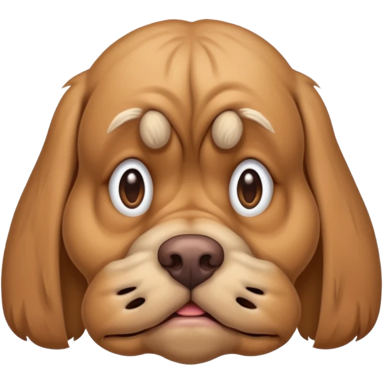 ugly dog with down syndrome  emoji