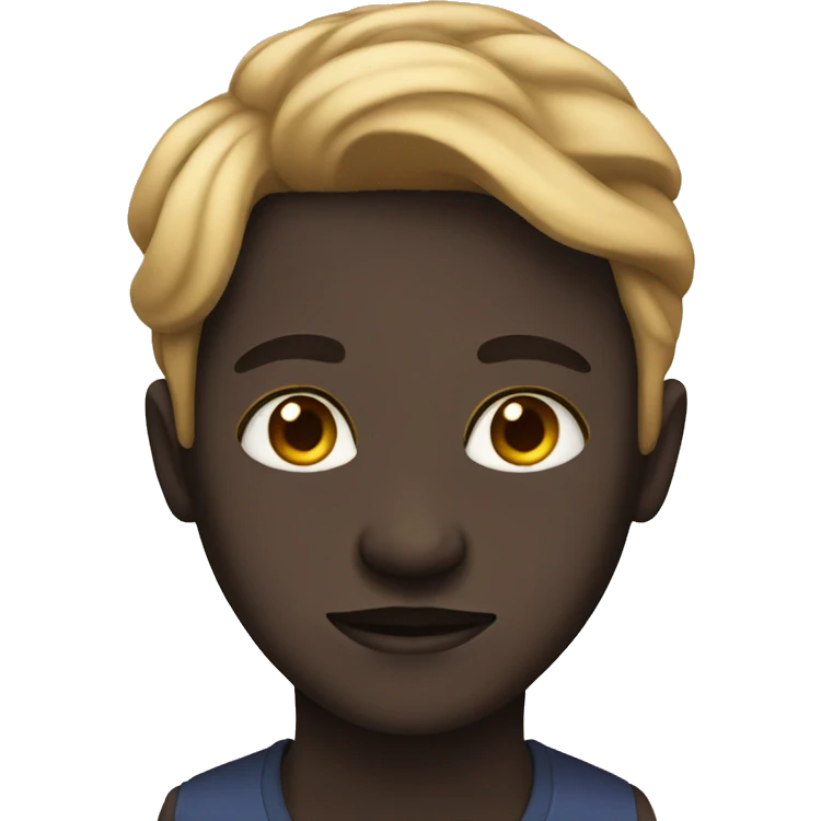 dark skin person emoji