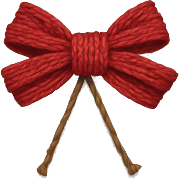 bow from yarn  emoji