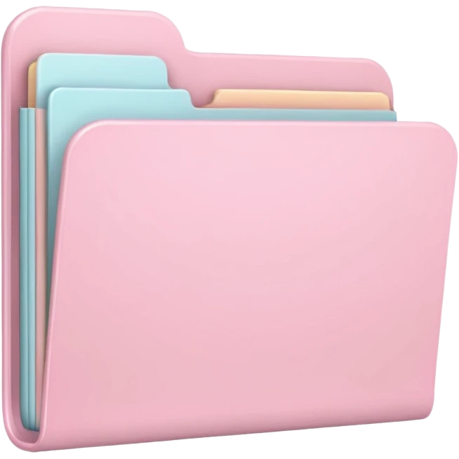 pastel pink folder aesthetic emoji