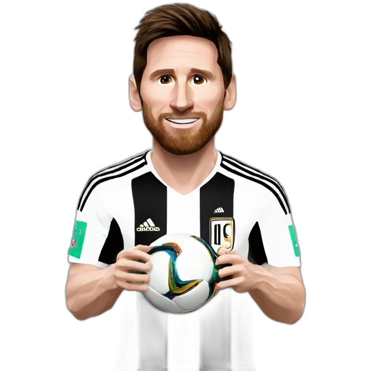 Messi with worldcup emoji