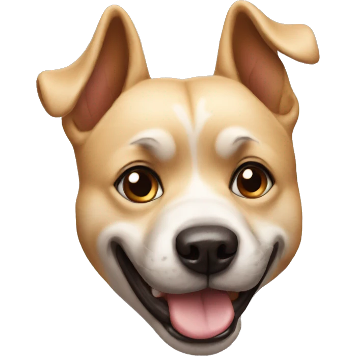 dog funny face emoji