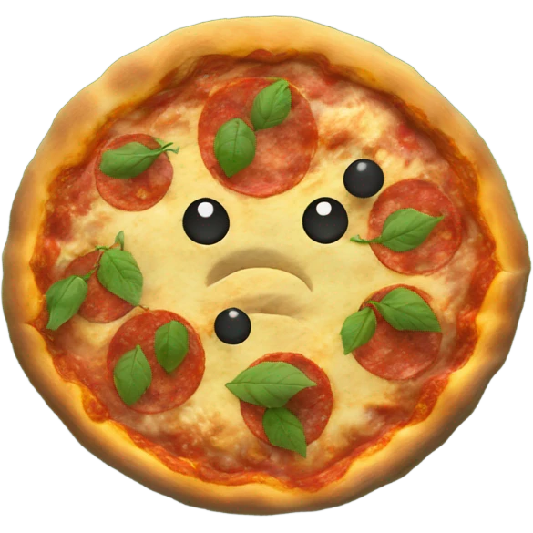 Pizza bathing in the forest emoji