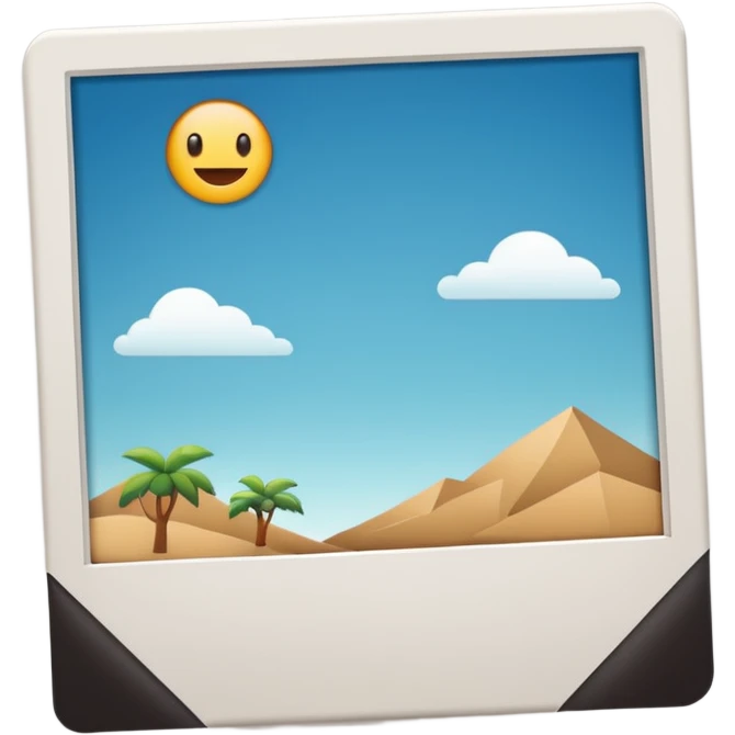 White Polaroid frame emoji