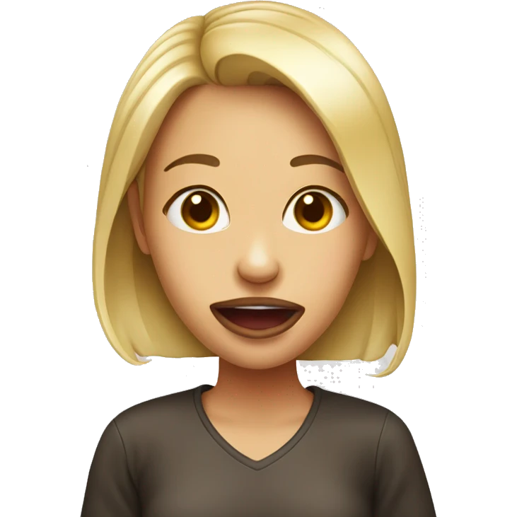 Girl with tounge out emoji