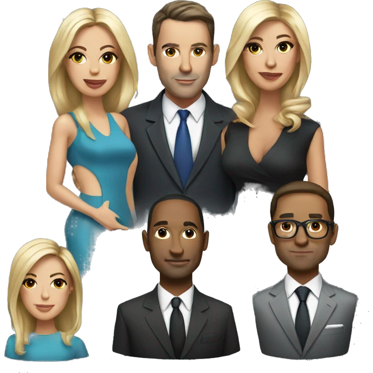 Male, 40, businessman
Female, 37, socialite,
media personalities emoji