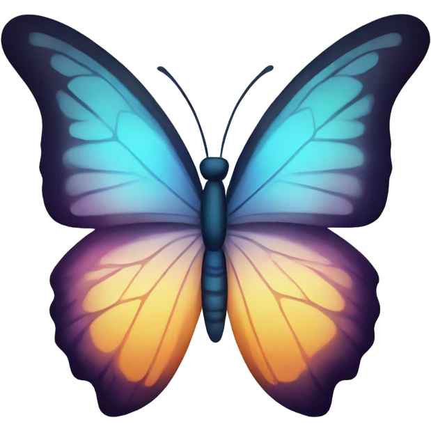 Gradient butterfly emoji