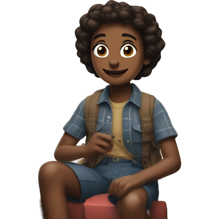 Sadie's river journey from Stranger Things emoji