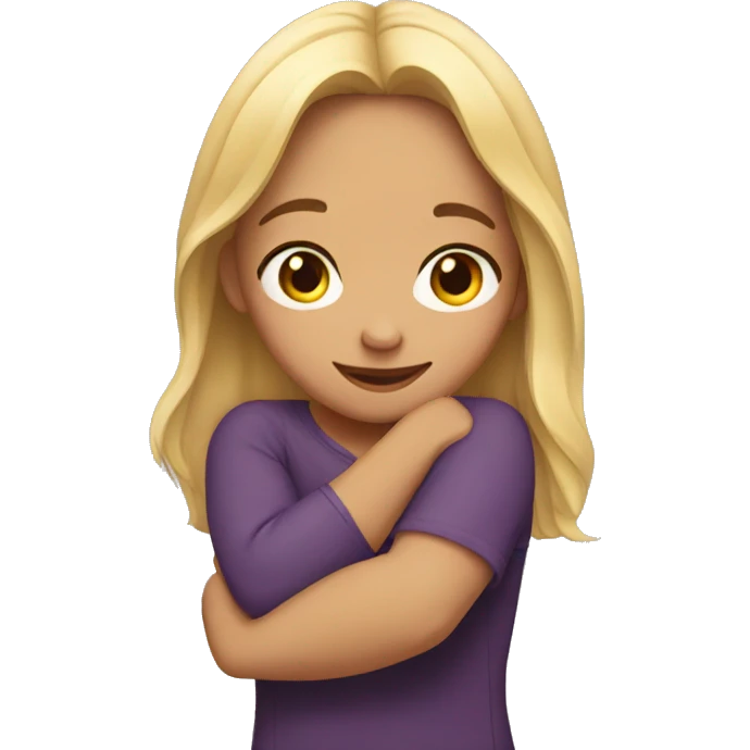 Girl hugging  emoji