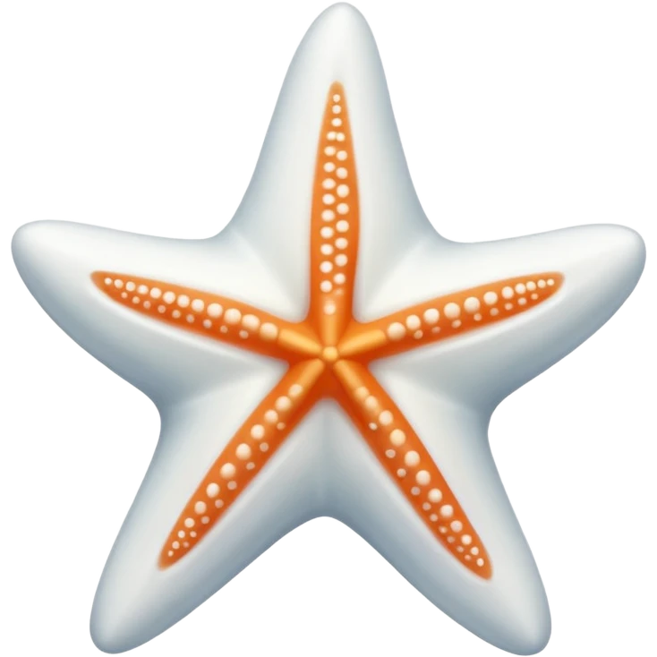 luxury white starfish emoji