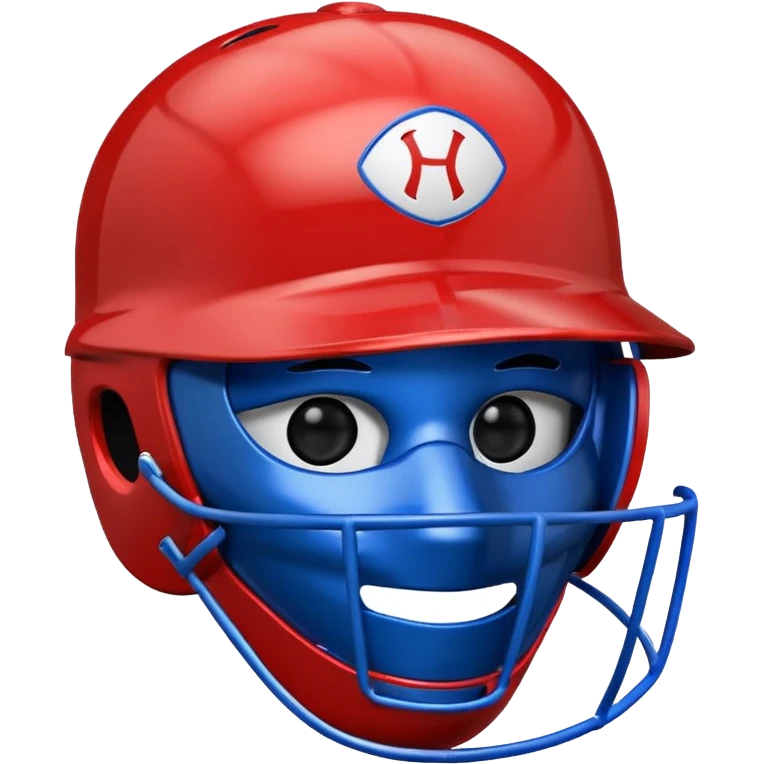baseball helmet (#00A3E0) and red (#F9423A) emoji