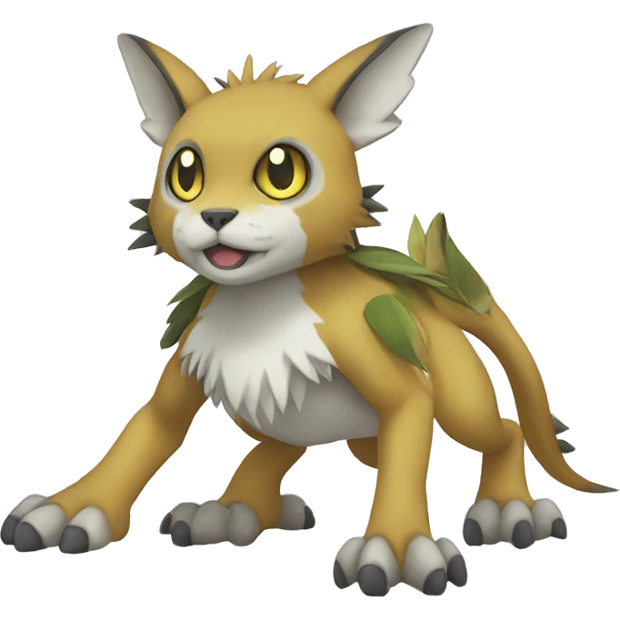 cute cool Digimon-Fakemon-animal full body emoji