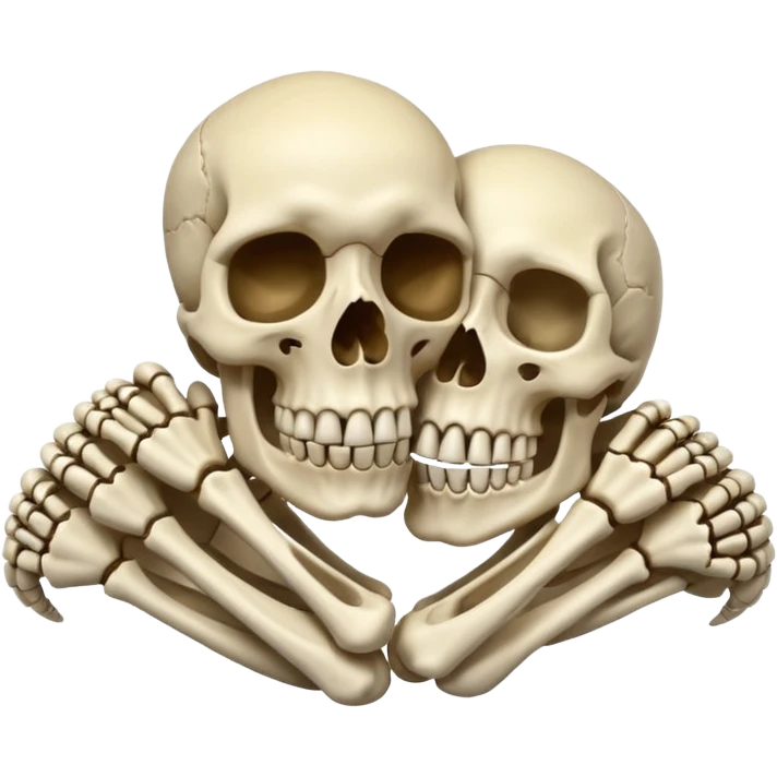 Skull hug  emoji