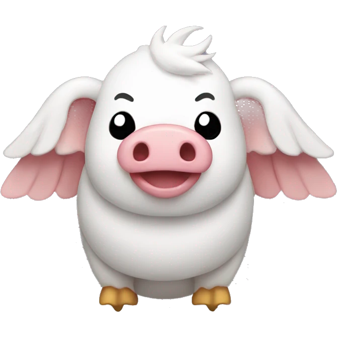 Cerdo con alas emoji