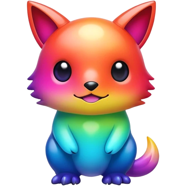 Colorful gradient fakemon-creature  emoji