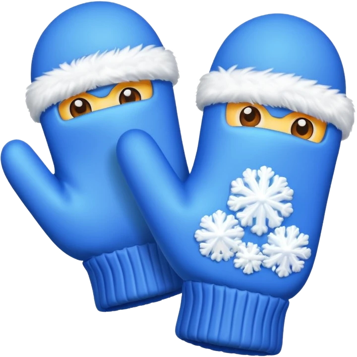 snow gloves emoji