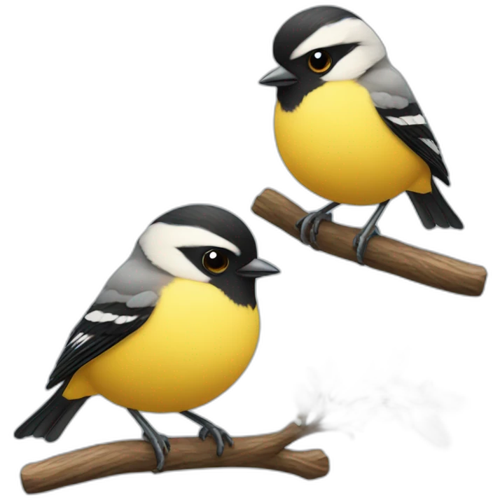 Tit birds emoji