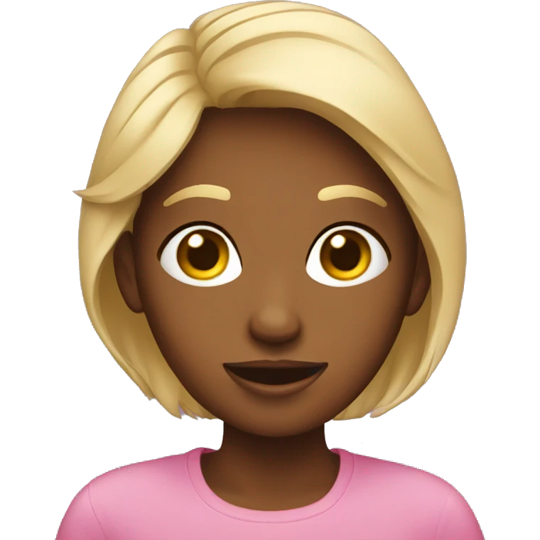 a girl with a phone  emoji