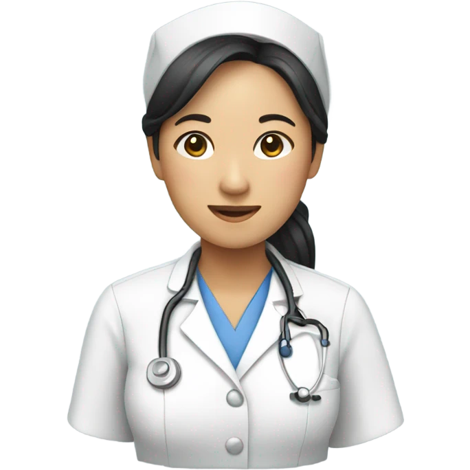 Asian nurse practitioner  emoji