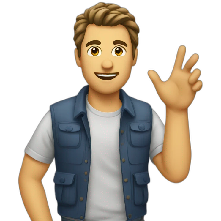 tour guide CRAZY emoji