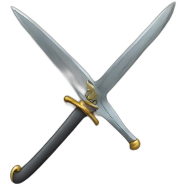 Un chat avec un sabre emoji
