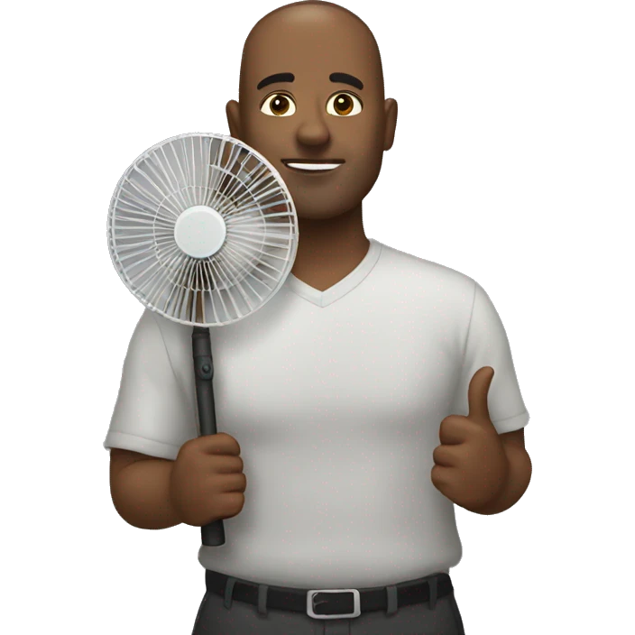 Standing fan emoji