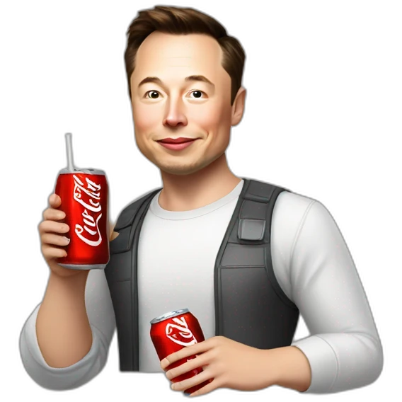 Elon-musk-drink-cocacola emoji