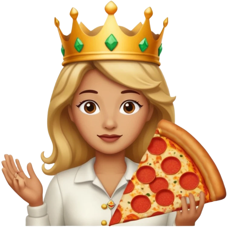 Pizza queen emoji