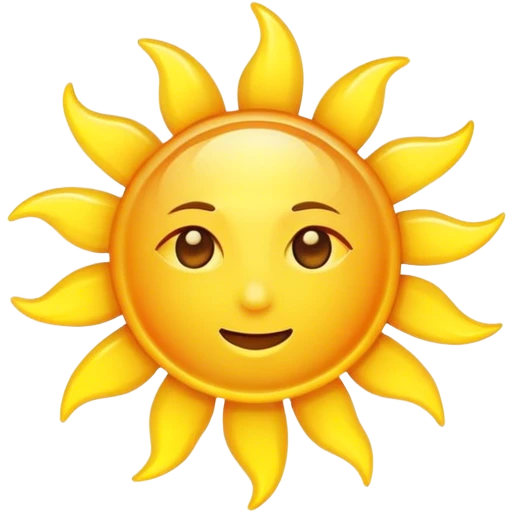 grummy hot sun emoji