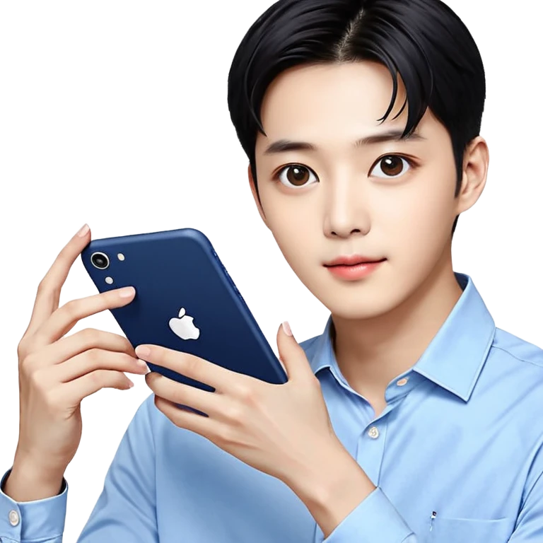 구성 참조 이미지는 아이섀도우이다. 구성 참조 이미지의 아이섀도우를 ios 이모지의 느낌으로 만들어줘. 스타일 참조이미지에 있는 이모지처럼 외관은 단순하고 명암도 단순하면서 부드럽게 넣어줘. 대비는 강하지않고 디테일을 잘 살려서 이모지느낌이 나도록 만들어줘. 아이섀도우는 구성참조이미지의 형태를 똑같이 따라하고. 재질은 투명한 플라스틱이야. 싱글섀도우는 브라운 컬러야. 싱글섀도우에는 별이 여러개가 모양으로 음각이 있고 그 밑에는 ETUDE라고 음각으로 적혀있어. emoji