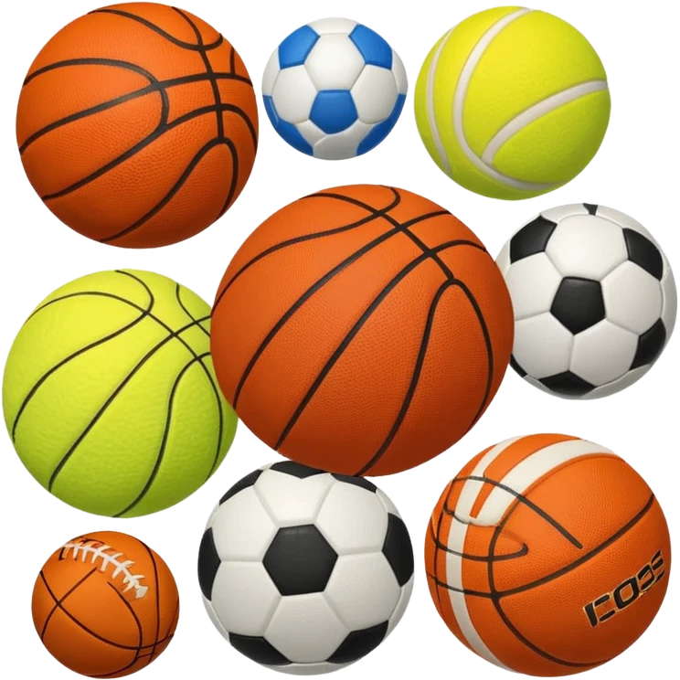 balls from different sports emoji